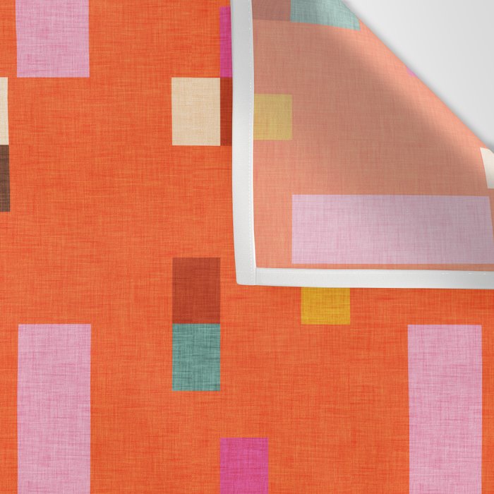 Bold Minimalism Orange Wall Tapestry Gallery Image 3