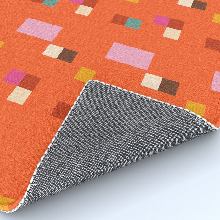 Bold Minimalism Orange Rug Gallery Image 4