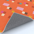 Bold Minimalism Orange Rug Gallery Image 4