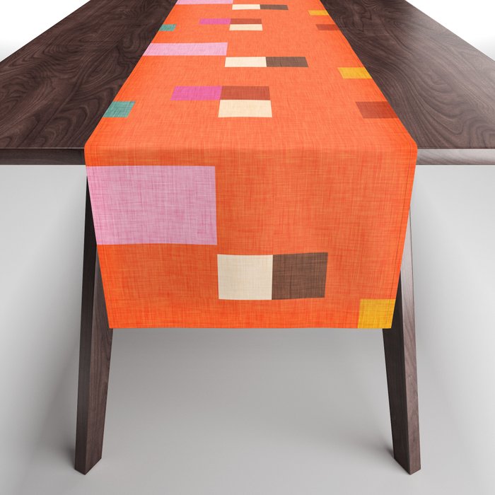 Bold Minimalism Orange Table Runner Gallery Image 1