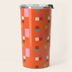 Bold Minimalism Orange Travel Mug Gallery Image 2