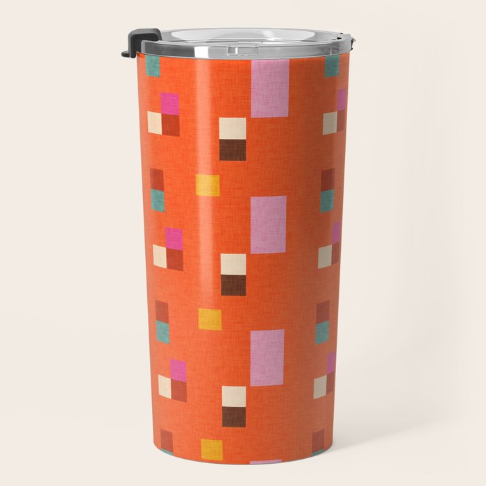 Bold Minimalism Orange Travel Mug Gallery Image 3