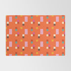 Bold Minimalism Orange Rug Gallery Image 2
