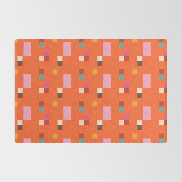 Bold Minimalism Orange Rug Gallery Image 2
