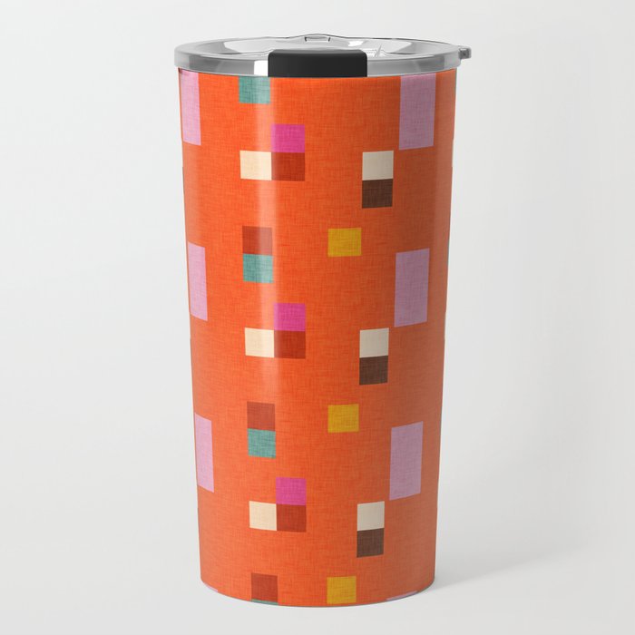 Bold Minimalism Orange Travel Mug Gallery Image 1