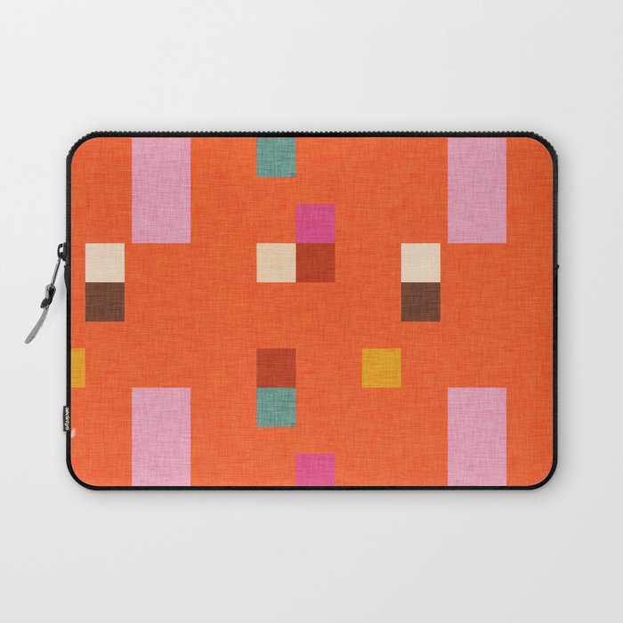 Bold Minimalism Orange Laptop Sleeve Gallery Image 1