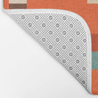 Bold Minimalism Orange Bath Mat Gallery Image 2