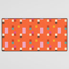 Bold Minimalism Orange Desk Mat Gallery Image 3