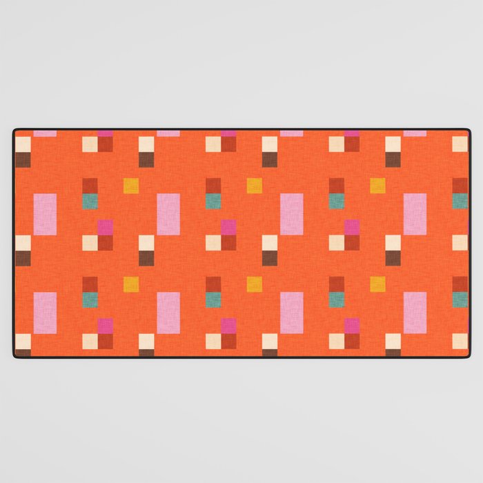 Bold Minimalism Orange Desk Mat Gallery Image 3
