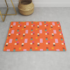 Bold Minimalism Orange Rug Gallery Image 1