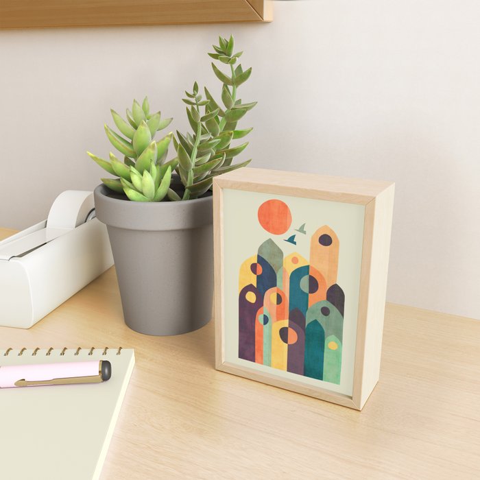Ancient city Mini Art Print Gallery Image 2