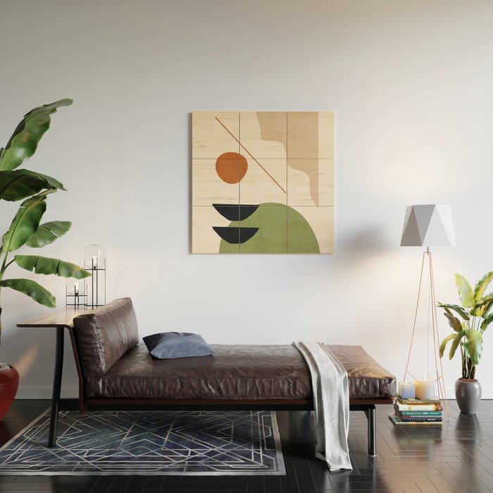 Abstract Art / Shapes 32 Wood Wall Art Gallery Image 2