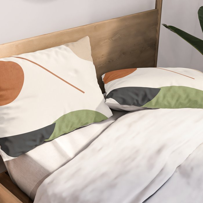 Abstract Art / Shapes 32 Pillow Sham Gallery Image 2