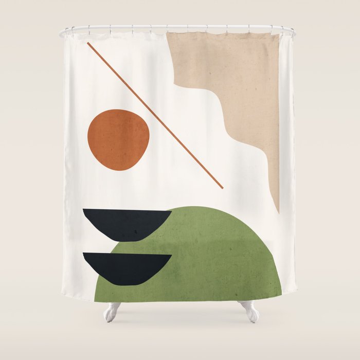 Abstract Art / Shapes 32 Shower Curtain Gallery Image 1