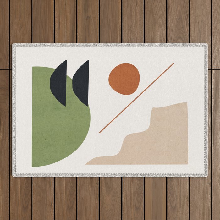 Abstract Art / Shapes 32 Outdoor Rug Gallery Image 1