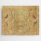 French Aubusson Vintage Rug Print Jigsaw Puzzle Gallery Image 1