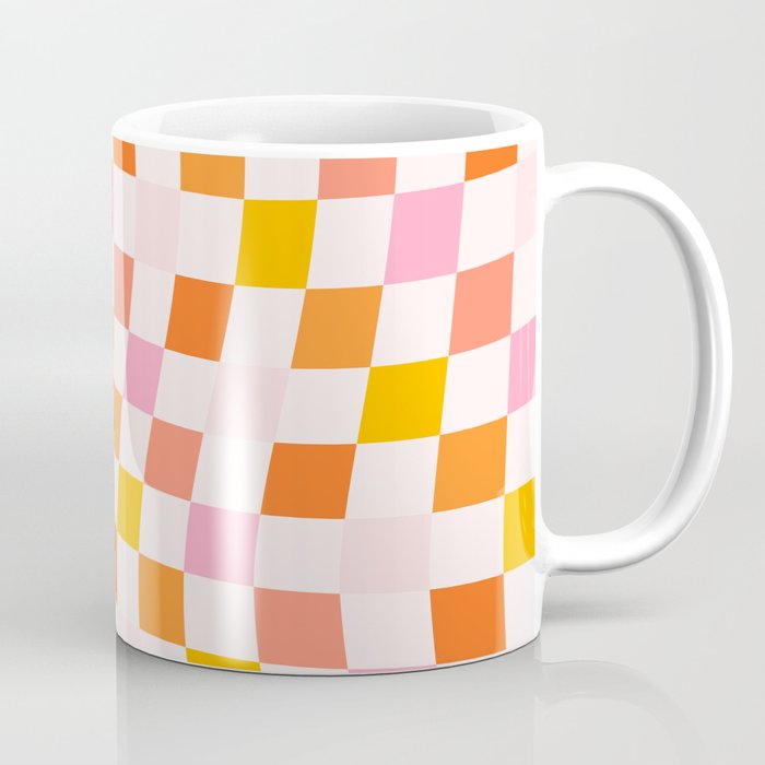 Checkers: PATTERN 04 | The Peach Edition Coffee Mug Gallery Image 1