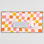 Checkers: PATTERN 04 | The Peach Edition Desk Mat Gallery Image 1