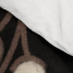 Cotton Stems Botanical Pattern in Brown, Cream, and Black II Comforter Gallery Image 4