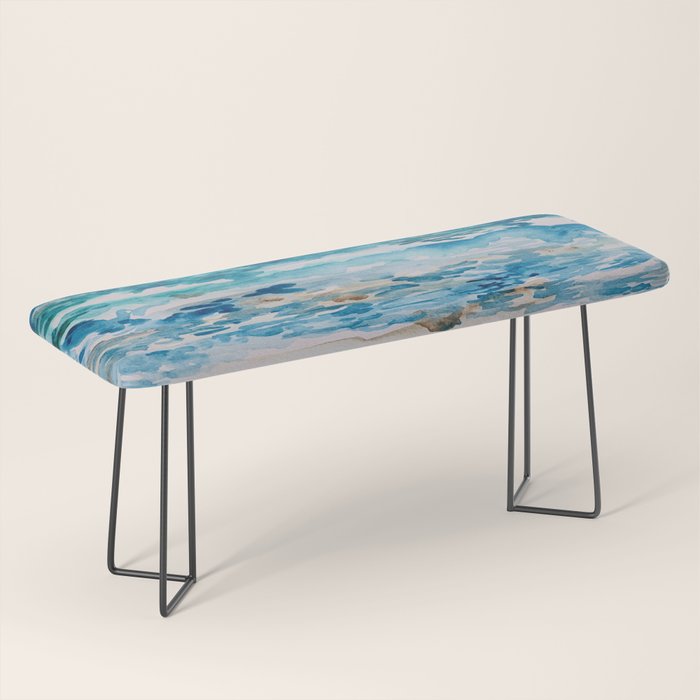 Cabo Beach Mexico Watercolor #1 Bench Gallery Image 1