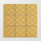 Bows & Ribbons Pattern XXI Butter Yellow Wood Wall Art Gallery Image 1