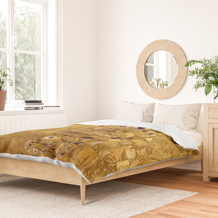 Woman in Gold Portrait by Gustav Klimt Duvet Cover Gallery Image 2