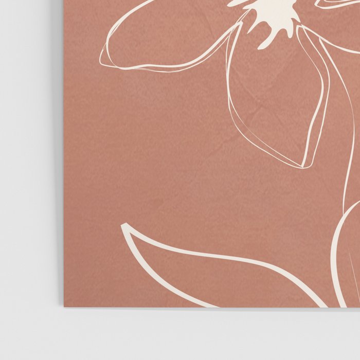 Little Flower Outline on Clay 02 Poster Gallery Image 3
