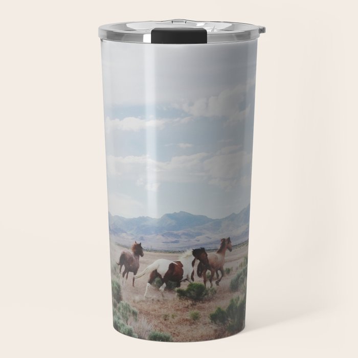 Running Horses Travel Mug Gallery Image 1