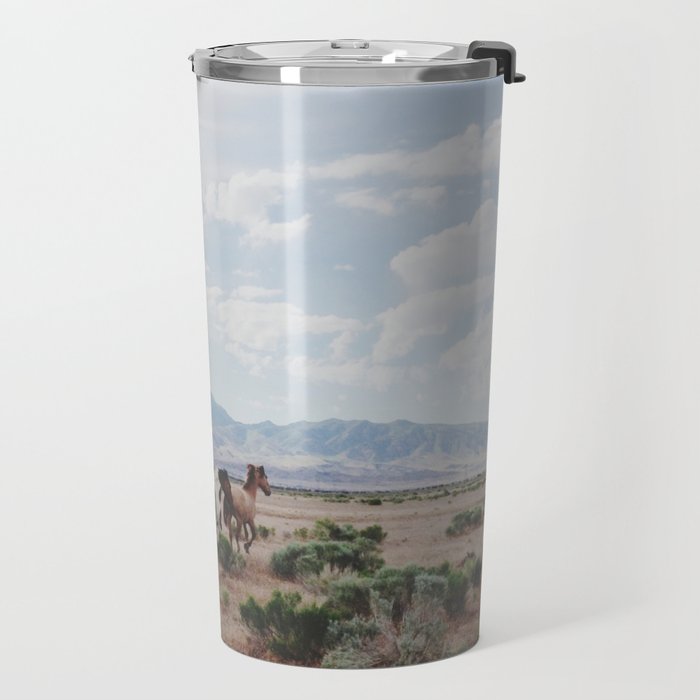 Running Horses Travel Mug Gallery Image 2
