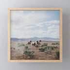 Running Horses Mini Art Print Gallery Image 1