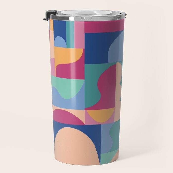 Abstract mosaic #2 Travel Mug Gallery Image 3