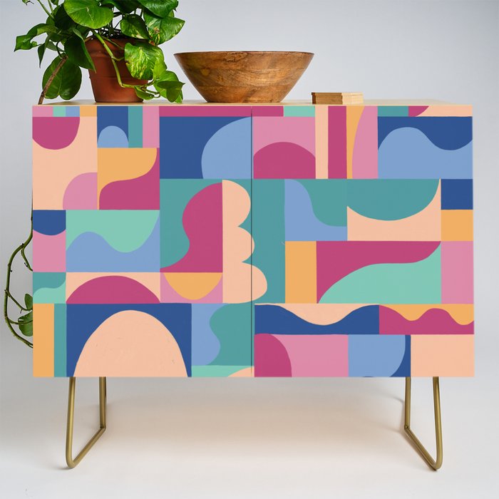 Abstract mosaic #2 Credenza Gallery Image 1