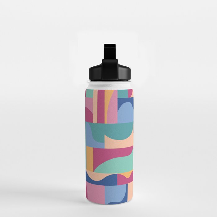 Abstract mosaic #2 Water Bottle Gallery Image 2