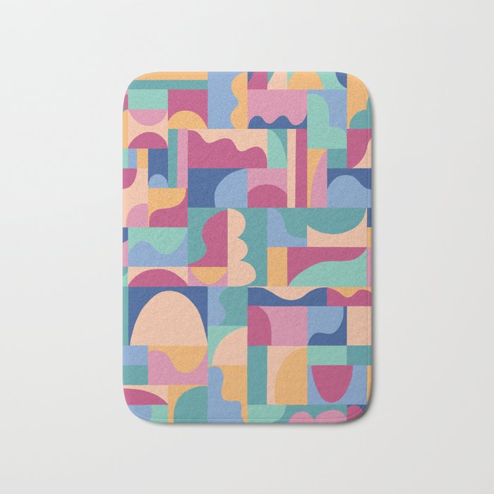 Abstract mosaic #2 Bath Mat Gallery Image 1