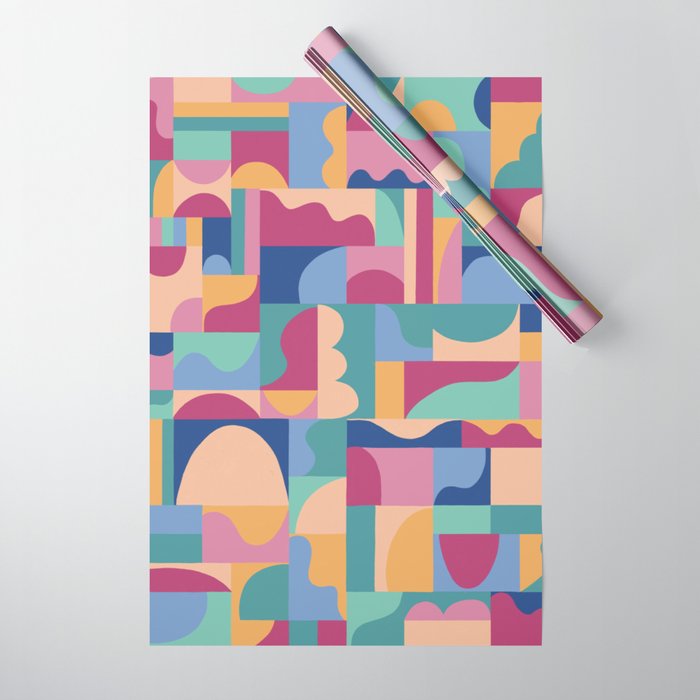 Abstract mosaic #2 Wrapping Paper Gallery Image 1