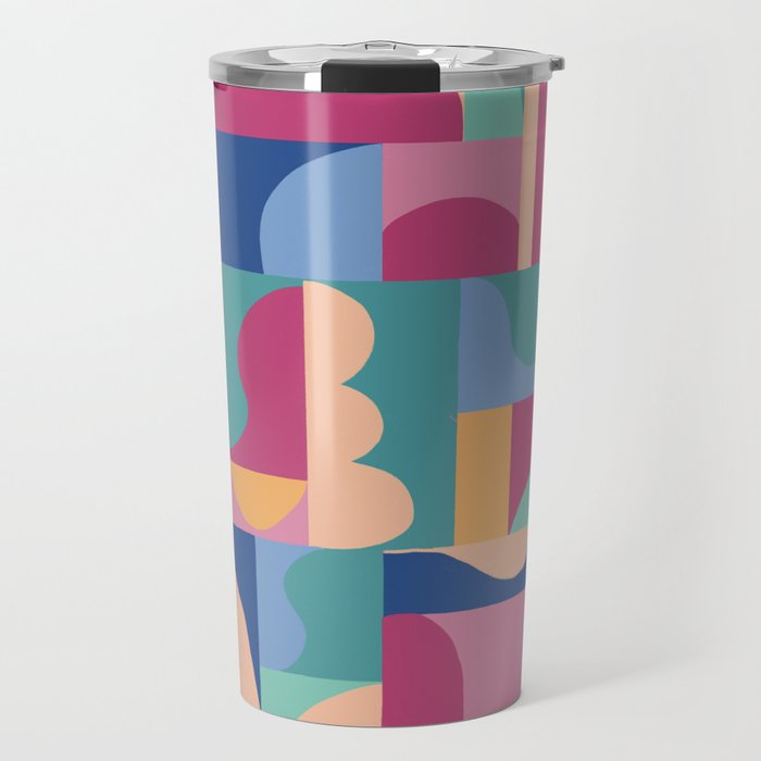 Abstract mosaic #2 Travel Mug Gallery Image 1
