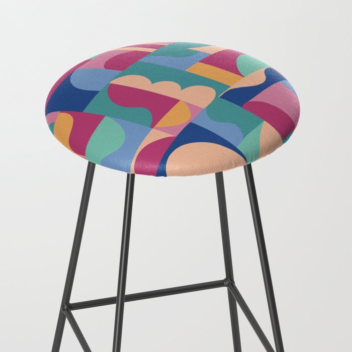 Abstract mosaic #2 Stool Gallery Image 2