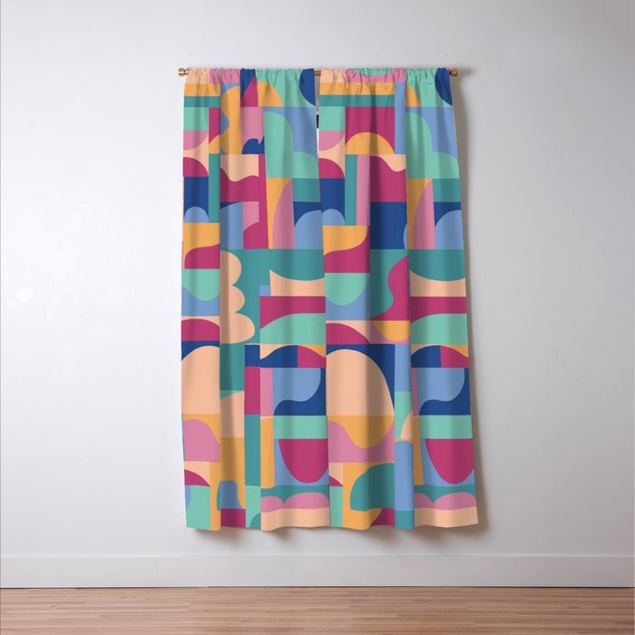 Abstract mosaic #2 Window Curtain Gallery Image 3