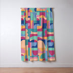 Abstract mosaic #2 Window Curtain Gallery Image 3