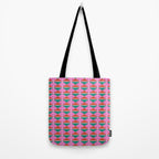 Retro Christmas Triangle Checkerboard Pattern Tote Bag Gallery Image 2