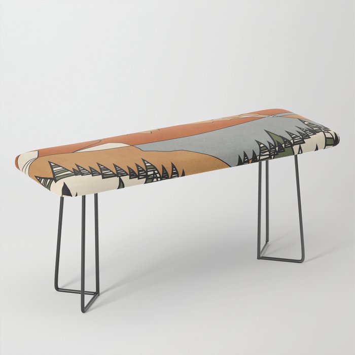 Wild Abstract Landscape 3 Bench Gallery Image 1