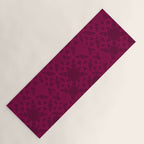 Abstract Minimalism in Raspberry Yoga Mat Gallery Image 1