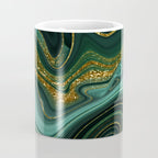 Abstract Gold Glitter Malachite Marble Landscapes Coffee Mug Gallery Image 4