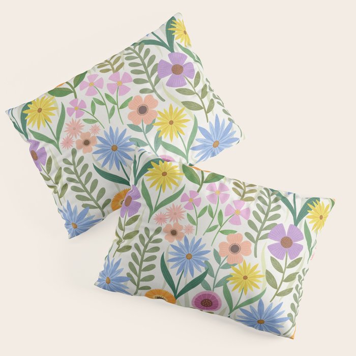 Wildflower Garden - Light Pillow Sham Gallery Image 1