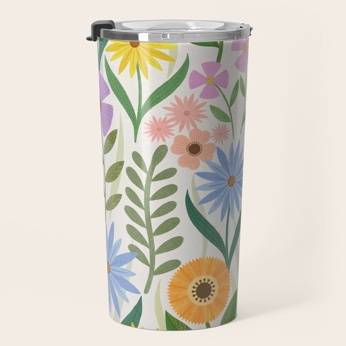 Wildflower Garden - Light Travel Mug Gallery Image 3