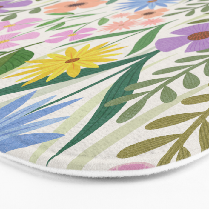 Wildflower Garden - Light Bath Mat Gallery Image 3