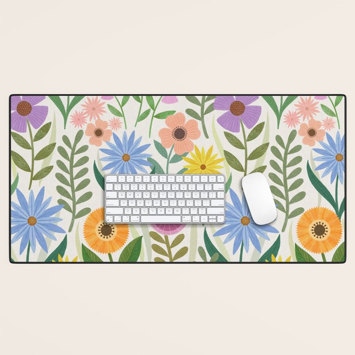 Wildflower Garden - Light Desk Mat Gallery Image 1