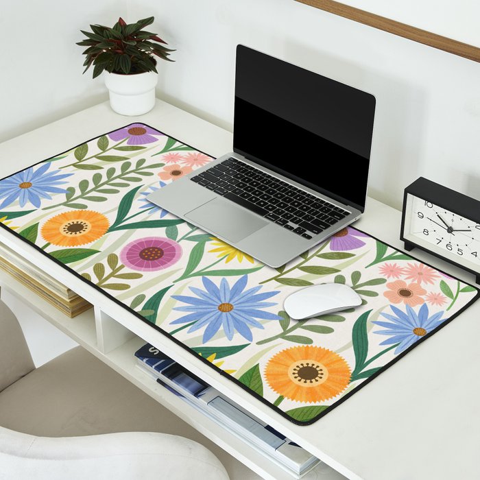Wildflower Garden - Light Desk Mat Gallery Image 2
