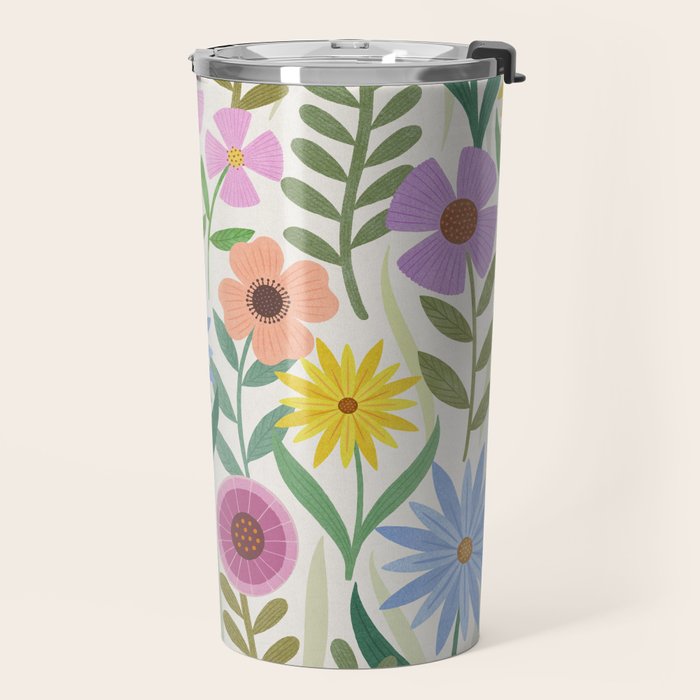 Wildflower Garden - Light Travel Mug Gallery Image 2