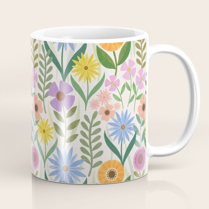 Wildflower Garden - Light Coffee Mug Gallery Image 1